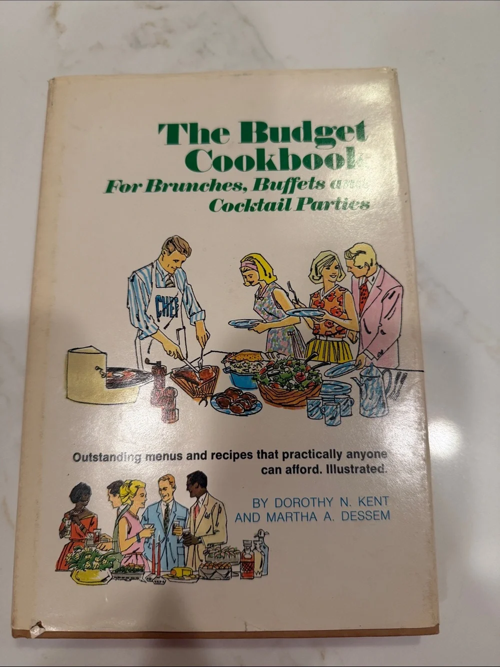 The Budget Cookbook for Brunches, Buffets, Cocktail Parties Vintage 1969